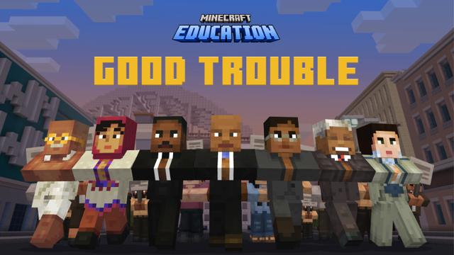 Thumbnail of the Minecraft Bedrock Marketplace product Lessons in Good Trouble created by Minecraft.