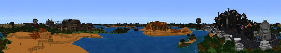 Panorama of the Minecraft Bedrock Marketplace product LittleBigPlanet™ Mash-up created by Minecraft.