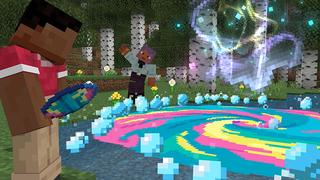 Screenshot of the Minecraft Bedrock Marketplace product Lush Bath Bomb Add-On created by Minecraft.