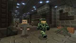 Screenshot of the Minecraft Bedrock Marketplace product Master Chief Mash-up created by Minecraft.