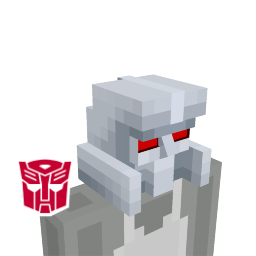 Thumbnail of the Minecraft Bedrock Marketplace product Megatron Helmet created by Syclone Studios.