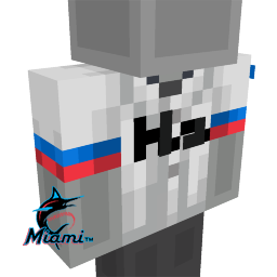 Thumbnail of the Minecraft Bedrock Marketplace product Miami Marlins Jersey created by The Misfit Society.