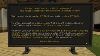Screenshot of the Minecraft Bedrock Marketplace product Minecraft Monument Challenge created by Minecraft.