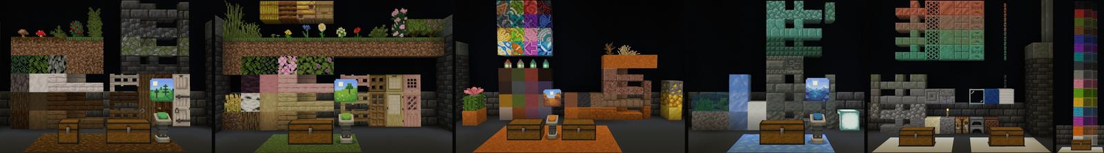Panorama of the Minecraft Bedrock Marketplace product Minecraft Movie Build Challenge created by Minecraft.