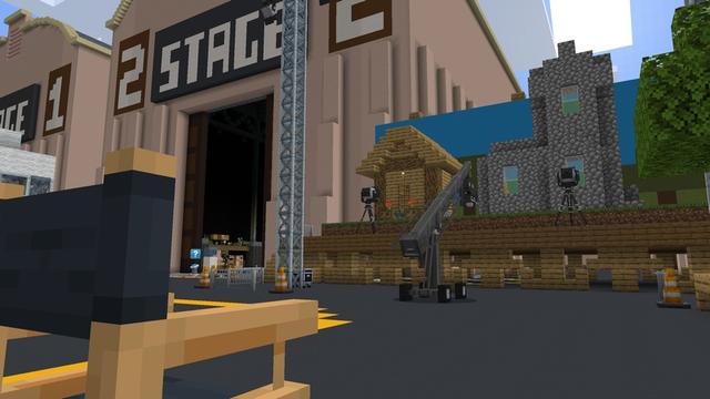 Screenshot of the Minecraft Bedrock Marketplace product Minecraft Movie Build Challenge created by Minecraft.