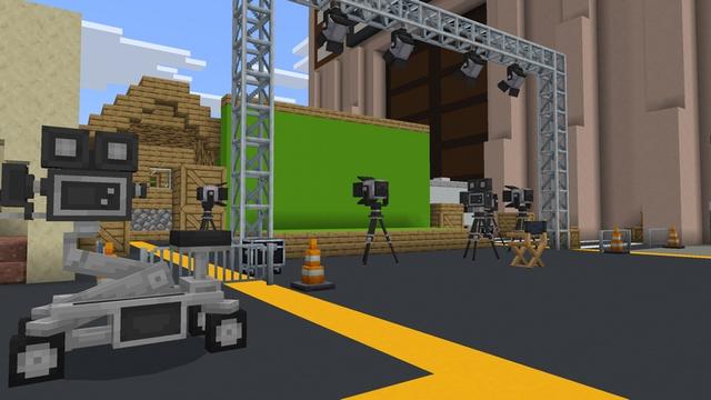 Screenshot of the Minecraft Bedrock Marketplace product Minecraft Movie Build Challenge created by Minecraft.