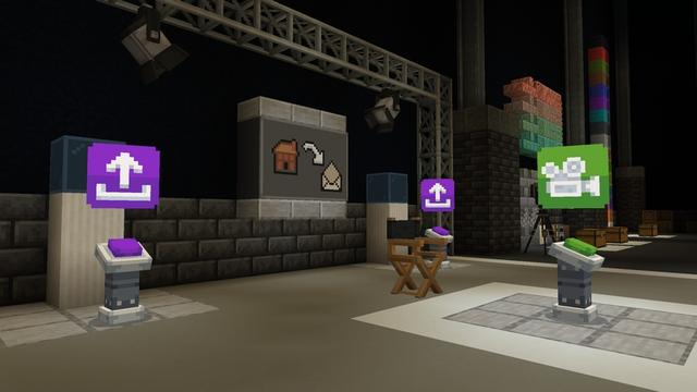 Screenshot of the Minecraft Bedrock Marketplace product Minecraft Movie Build Challenge created by Minecraft.
