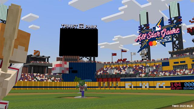 Screenshot of the Minecraft Bedrock Marketplace product MLB Home Run Derby created by The Misfit Society.