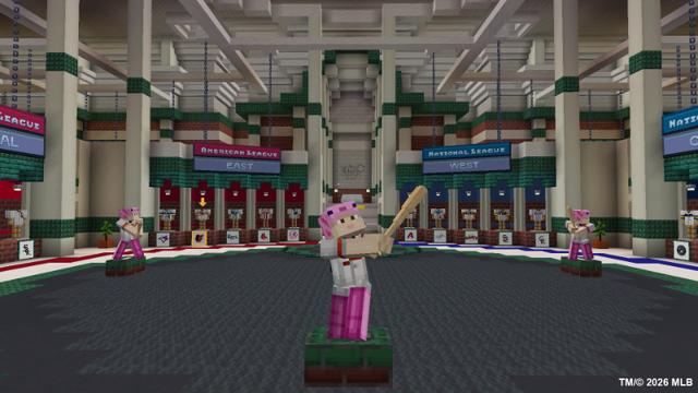 Screenshot of the Minecraft Bedrock Marketplace product MLB Home Run Derby created by The Misfit Society.