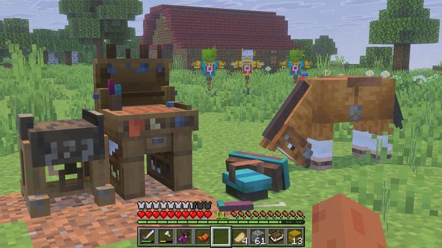 Screenshot of the Minecraft Bedrock Marketplace product Mounts of Mayhem: Dungeon Descent created by Minecraft.