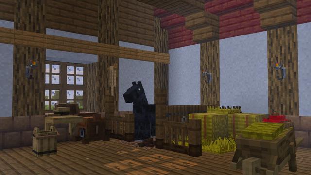 Screenshot of the Minecraft Bedrock Marketplace product Mounts of Mayhem: Dungeon Descent created by Minecraft.