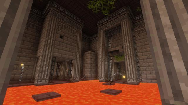 Screenshot of the Minecraft Bedrock Marketplace product Mounts of Mayhem: Dungeon Descent created by Minecraft.