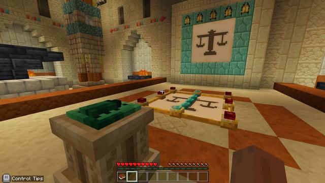 Screenshot of the Minecraft Bedrock Marketplace product Mummy Mayhem created by Minecraft.