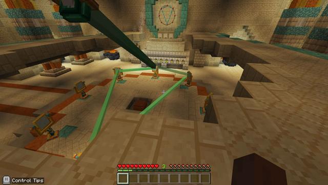 Screenshot of the Minecraft Bedrock Marketplace product Mummy Mayhem created by Minecraft.