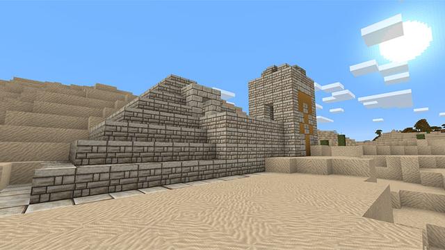 Screenshot of the Minecraft Bedrock Marketplace product Natural Texture Pack created by Minecraft.
