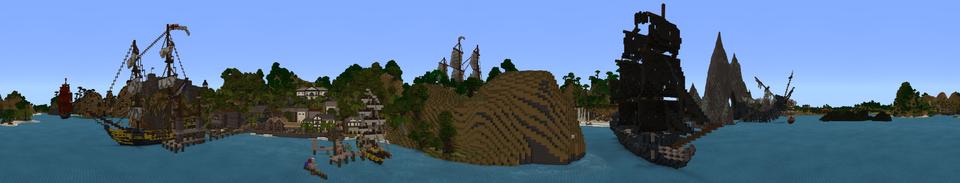 Panorama of the Minecraft Bedrock Marketplace product Pirates of the Caribbean created by Minecraft.
