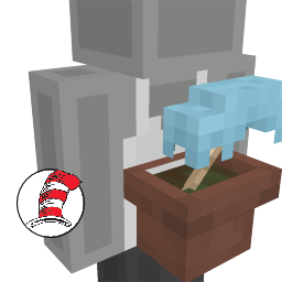 Thumbnail of the Minecraft Bedrock Marketplace product Potted Umbrella Tree created by Shaliquinn's Schematics.