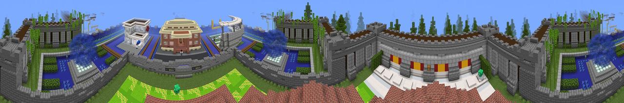 Panorama of the Minecraft Bedrock Marketplace product Privacy Prodigy created by Minecraft.