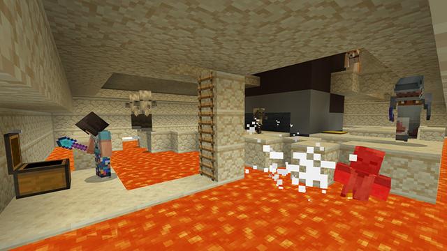 Screenshot of the Minecraft Bedrock Marketplace product Realms Celebration Map created by Minecraft.