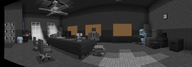 Panorama of the Minecraft Bedrock Marketplace product Reed Smart: AI Detective created by Minecraft.