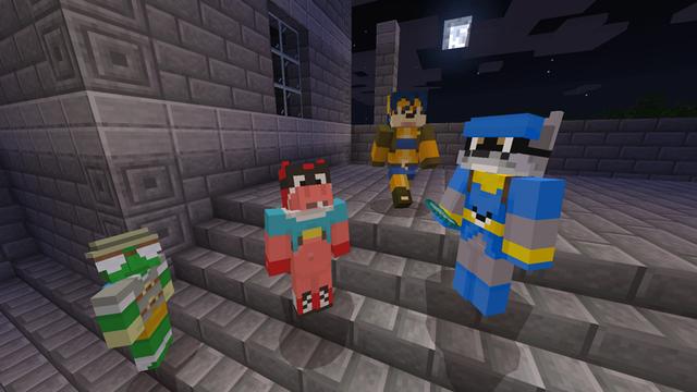 Screenshot of the Minecraft Bedrock Marketplace product Skin Pack 1 created by Minecraft.