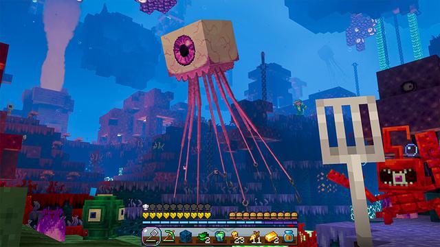 Screenshot of the Minecraft Bedrock Marketplace product SpongeBob Biomes created by Starfish Studios.