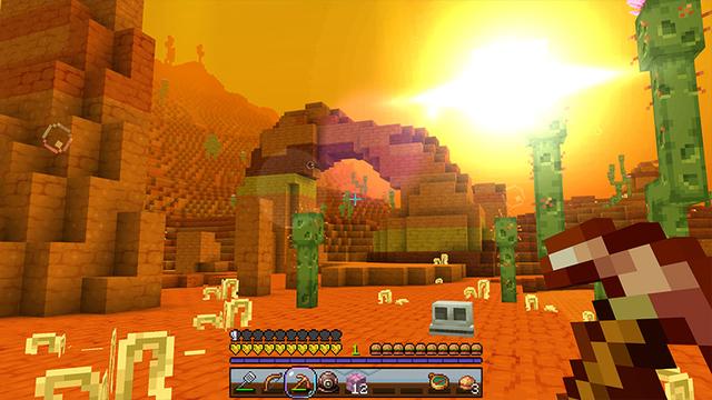 Screenshot of the Minecraft Bedrock Marketplace product SpongeBob Biomes created by Starfish Studios.