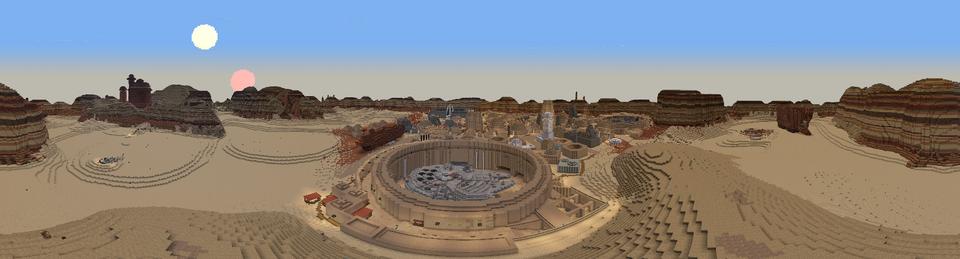Panorama of the Minecraft Bedrock Marketplace product STAR WARS created by Minecraft.