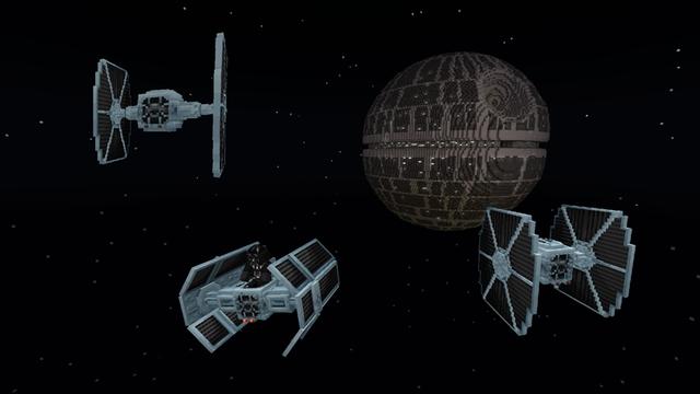 Screenshot of the Minecraft Bedrock Marketplace product STAR WARS created by Minecraft.
