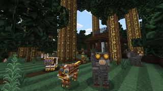 Screenshot of the Minecraft Bedrock Marketplace product Steampunk Texture Pack created by Minecraft.