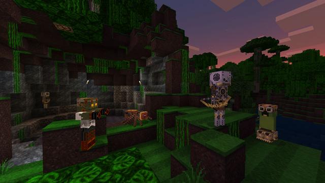 Screenshot of the Minecraft Bedrock Marketplace product Steampunk Texture Pack created by Minecraft.