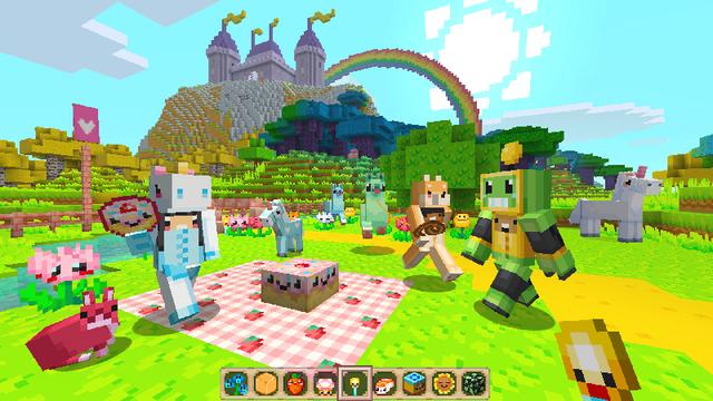 Screenshot of the Minecraft Bedrock Marketplace product Super Cute Texture Pack created by Minecraft.