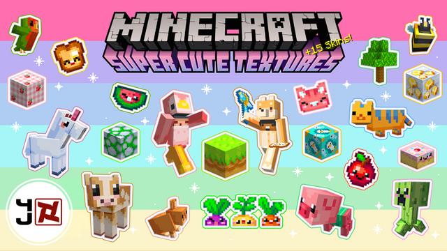 Thumbnail of the Minecraft Bedrock Marketplace product Super Cute Texture Pack created by Minecraft.