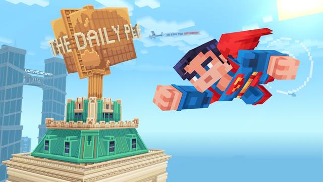 Screenshot of the Minecraft Bedrock Marketplace product Superman created by Oreville Studios.