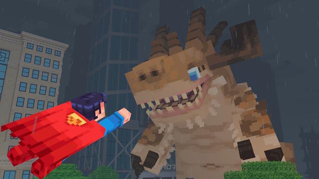 Screenshot of the Minecraft Bedrock Marketplace product Superman created by Oreville Studios.