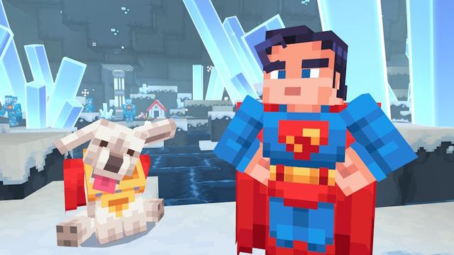 Screenshot of the Minecraft Bedrock Marketplace product Superman created by Oreville Studios.