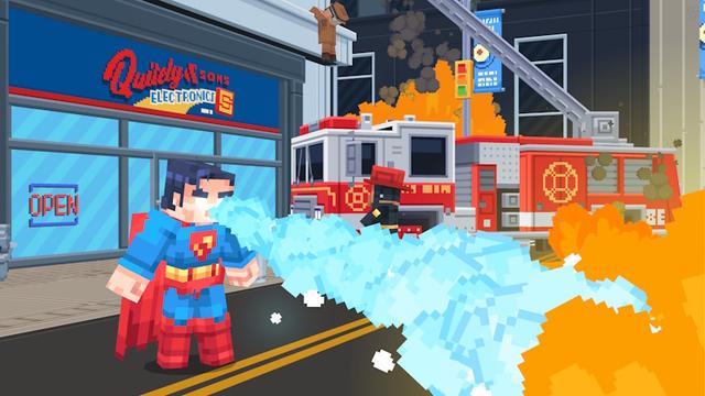 Screenshot of the Minecraft Bedrock Marketplace product Superman created by Oreville Studios.