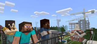 Panorama of the Minecraft Bedrock Marketplace product Sustainability City created by Minecraft.