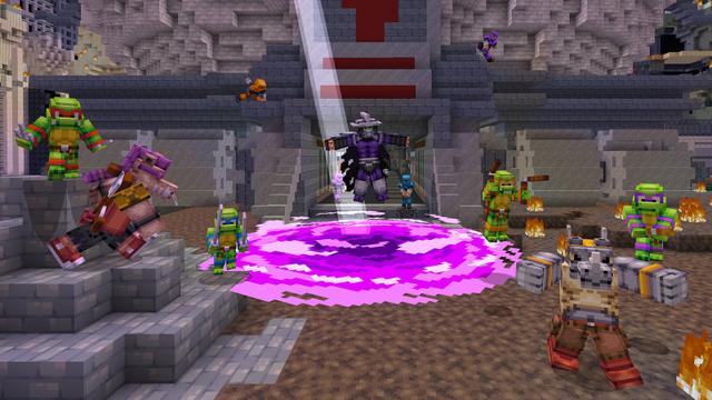 Screenshot of the Minecraft Bedrock Marketplace product Teenage Mutant Ninja Turtles created by Minecraft.