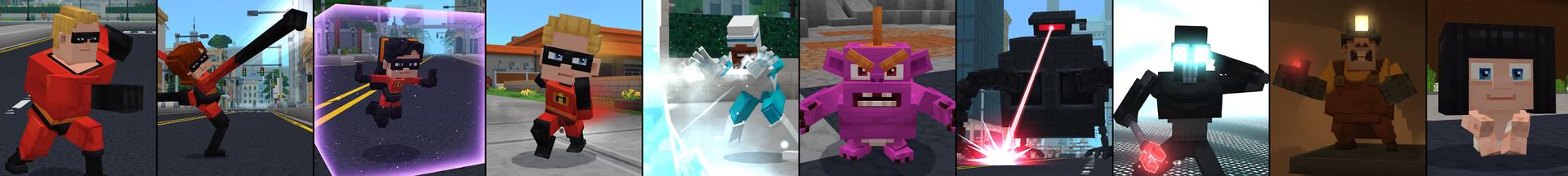 Panorama of the Minecraft Bedrock Marketplace product The Incredibles created by Oreville Studios.
