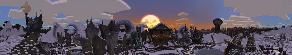 Panorama of the Minecraft Bedrock Marketplace product The Nightmare Before Christmas created by Minecraft.