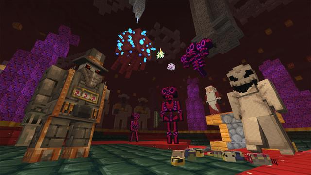 Screenshot of the Minecraft Bedrock Marketplace product The Nightmare Before Christmas created by Minecraft.