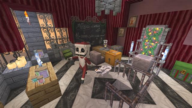 Screenshot of the Minecraft Bedrock Marketplace product The Nightmare Before Christmas created by Minecraft.