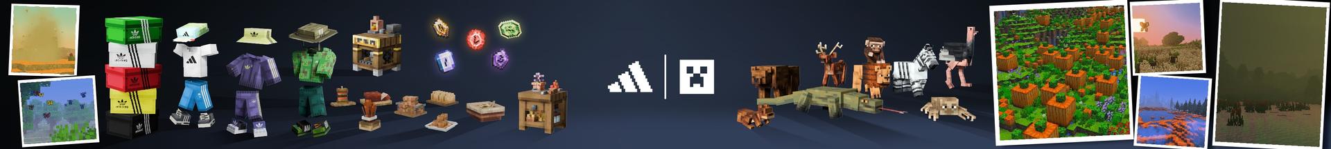 Panorama of the Minecraft Bedrock Marketplace product Three Stripes City created by Minecraft.