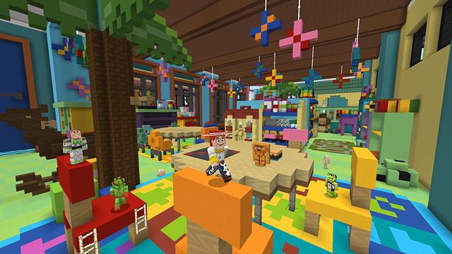 Screenshot of the Minecraft Bedrock Marketplace product Toy Story Mash-up created by Minecraft.