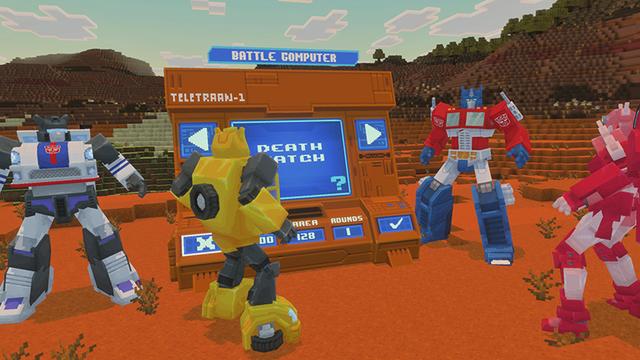 Screenshot of the Minecraft Bedrock Marketplace product Transformers Add-On created by Syclone Studios.