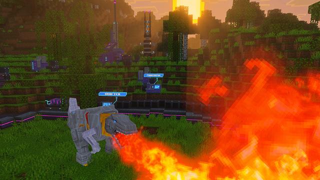Screenshot of the Minecraft Bedrock Marketplace product Transformers Add-On created by Syclone Studios.