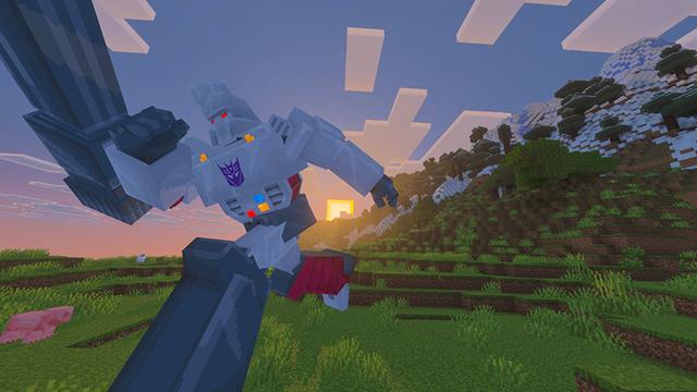 Screenshot of the Minecraft Bedrock Marketplace product Transformers Add-On created by Syclone Studios.