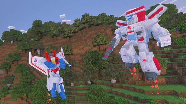 Screenshot of the Minecraft Bedrock Marketplace product Transformers Add-On created by Syclone Studios.