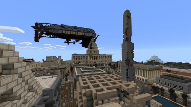 Screenshot of the Minecraft Bedrock Marketplace product Vault-Tec Mash-up created by Minecraft.